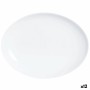 Serving Platter Luminarc Diwali Oval White Glass (
