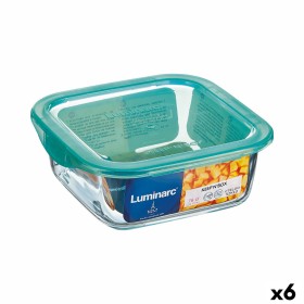 Panier-repas carré avec couvercle Luminarc Keep'n Lagon 10 x
