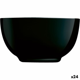 Bol Luminarc Diwali Negro Vidrio Vidrio templado (14,5 cm) (24
