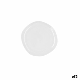 Assiette plate Ariane Earth Céramique Blanc Ø 21 cm (12 Unités)