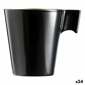 Taza Mug Luminarc Flashy Negro 80 ml Bicolor Vidrio (24