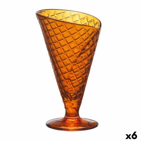 Copa de Helados y Batidos Gelato Naranja Vidrio 210 ml (6