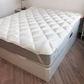 Protector de colchón Naturals Blanco Cama de 105 (105 x 190/200