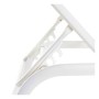 Tumbona DKD Home Decor reclinable Blanco PVC Aluminio (191 x 58