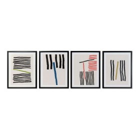 Cuadro DKD Home Decor Lines Abstracto Moderno 35 x 3 x 45 cm (4