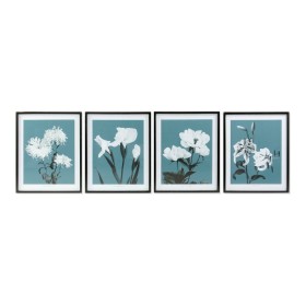 Pintura DKD Home Decor Flowers 55 x 2,5 x 70 cm Bloemen Moderno