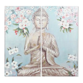 Pintura DKD Home Decor CU-181694 Tela Buda Oriental (140 x 3 x