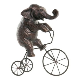 Figura Decorativa DKD Home Decor Metal Resina Elefante (30 x 12