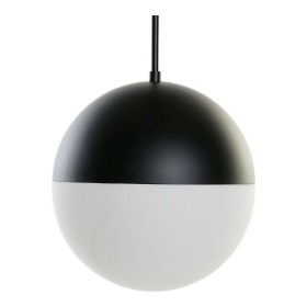 Lámpara de Techo DKD Home Decor Blanco Negro Metal Cristal 220