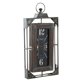 Reloj de Pared DKD Home Decor Loft Madera Hierro (29 x 6.5 x 61