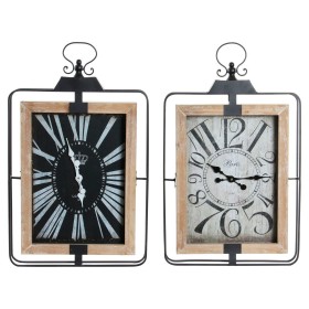 Reloj de Pared DKD Home Decor RE-180398 46 x 6 x 75 cm Negro