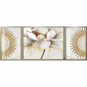 Cuadro DKD Home Decor Flor (240 x 3 x 80 cm)