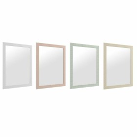 Wall mirror DKD Home Decor 70 x 2 x 96 cm Crystal Beige Pink
