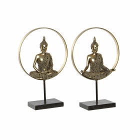Deko-Figur DKD Home Decor 26 x 11 x 40 cm Schwarz Gold Buddha