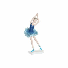 Figura Decorativa DKD Home Decor Azul Romántico Bailarina