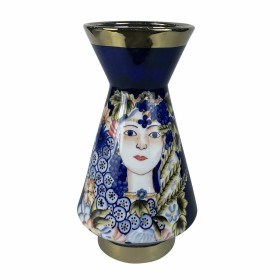 Vase DKD Home Decor Porzellan Schwarz Shabby Chic (19 x 19 x 36