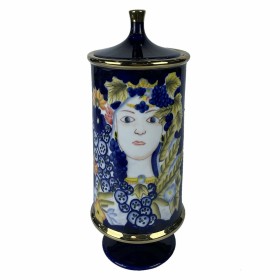 Vase DKD Home Decor Porzellan Schwarz Shabby Chic (15 x 15 x 38