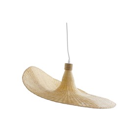 Lámpara de Techo DKD Home Decor Multicolor Marrón claro Bambú