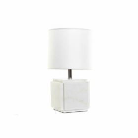 Lámpara de mesa DKD Home Decor Blanco Poliéster Metal Mármol