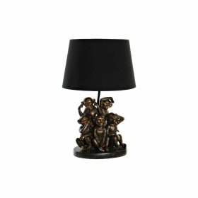 Lámpara de mesa DKD Home Decor Negro Dorado Poliéster Resina