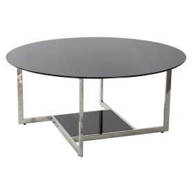 Centre Table DKD Home Decor Black Silver Crystal Steel Plastic
