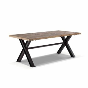 Dining Table DKD Home Decor Metal Iron Recycled Wood 200 x 100