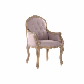 Dining Chair DKD Home Decor Pink Natural 62 x 55 x 100 cm 63,5