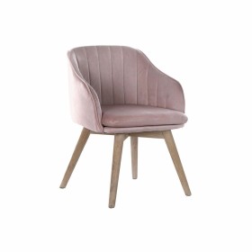 Dining Chair DKD Home Decor Pink Natural 56 x 55 x 70 cm 56 x