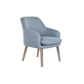 Cadeira de Sala de Jantar DKD Home Decor Azul Branco 61 x 68 x