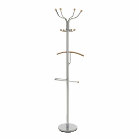 Hat stand DKD Home Decor Silver Steel Rubber wood (45 x 42 x