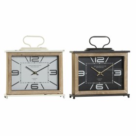 Reloj de Mesa DKD Home Decor 28 x 8 x 29,5 cm Negro Metal