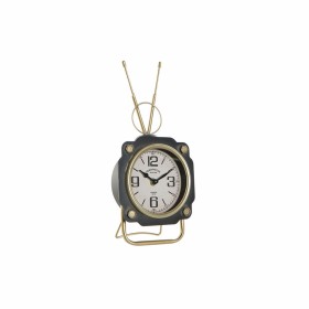 Reloj de Mesa DKD Home Decor Negro Dorado Cristal Hierro