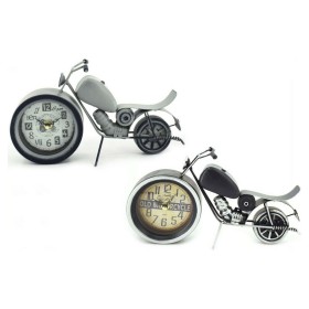 Reloj de Mesa DKD Home Decor 29,5 x 7,5 x 17 cm Negro Gris Moto