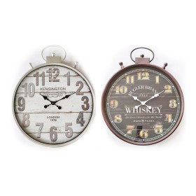 Reloj de Pared DKD Home Decor 60 x 6 x 75 cm Cristal Plateado