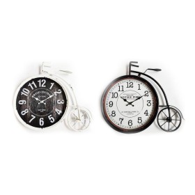 Reloj de Pared DKD Home Decor 60 x 6 x 50 cm Cristal Negro