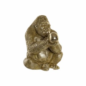 Figura Decorativa DKD Home Decor Dorado Resina Gorila (33 x 33