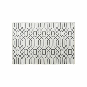 Teppich DKD Home Decor Weiß Grau Polyester Baumwolle (120 x 180