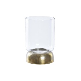 Candleholder DKD Home Decor Crystal Golden Aluminium 14 x 14 x