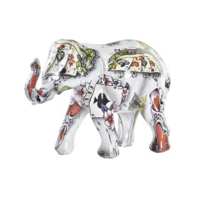 Figura Decorativa DKD Home Decor Branco Multicolor Elefante