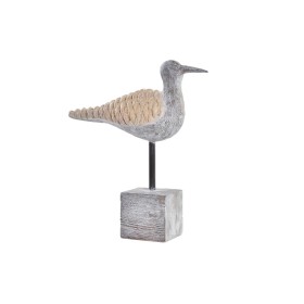 Figura Decorativa DKD Home Decor Gris Natural Pájaro