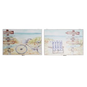 Cover DKD Home Decor Counter Beach MDF Wood 2 Units 46,5 x 6 x