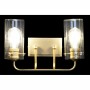 Lámpara de Pared DKD Home Decor Cristal Dorado Metal 220 V 50 W