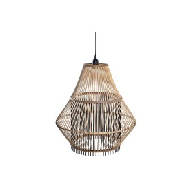 Lámpara de Techo DKD Home Decor Marrón Negro Bambú 50 W 50 x 50