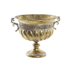 Planter DKD Home Decor Golden Wineglass Decorative Metal (42,5