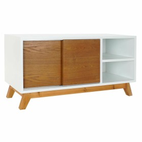 Mueble de TV DKD Home Decor Blanco 100 x 40 x 50 cm Marrón