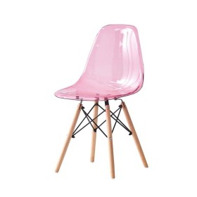 Dining Chair DKD Home Decor 44 x 46 x 81 cm Natural Pink 30 x