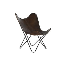 Chair DKD Home Decor Brown 78 x 76 x 96 cm Metal
