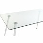 Mesa de Comedor DKD Home Decor Cristal Metal Blanco (135 x 75 x