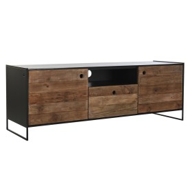 Mueble de TV DKD Home Decor 144,5 x 40 x 51 cm Negro Naranja