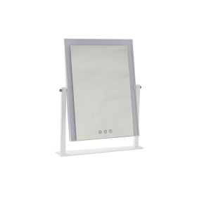 Espejo LED Táctil de Sobremesa DKD Home Decor Metal Blanco (35